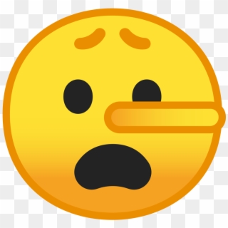 Lying Face Icon - Emoji Pinoquio, HD Png Download
