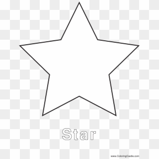 Christmas Shining Star Vector Free Download - Shapes Coloring Pages Star, HD Png Download