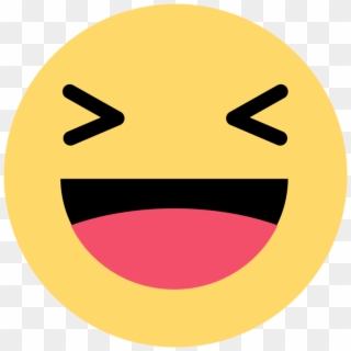 This Png File Is About Emoticons , Haha - Facebook Haha React Png, Transparent Png