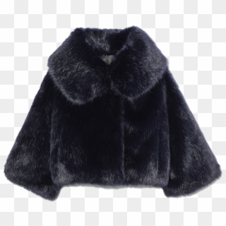 Black Fur Coat Png, Transparent Png