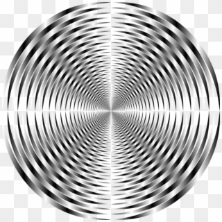 Sphere,monochrome,circle - Circular Optical Illusion Png, Transparent Png