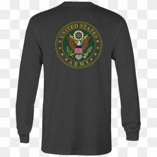 Us Army Long Sleeve Tshirt Eagle Seal Military Shirt - Long-sleeved T-shirt, HD Png Download