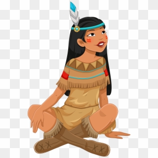American Indian Png - Native American Girl Clipart, Transparent Png