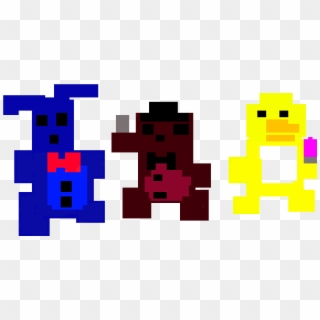 Transparent Fnaf 8 Bit - 4 Bit Pixel Art, HD Png Download