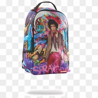 Jimi Hendrix Sprayground Backpack, HD Png Download