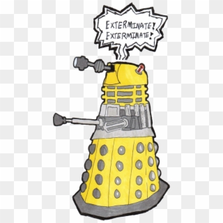 Collection Of Free Dalek Drawing Clipart Download On - Cartoon, HD Png Download