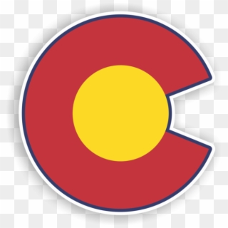 Get Stuck Vinyl Colorado Flag Png - Colorado C Logo Png, Transparent Png