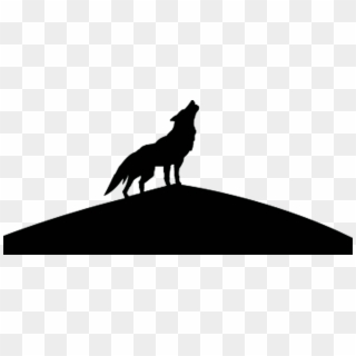 Gray Wolf Silhouette - Wolf Png Silhouette, Transparent Png
