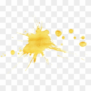 Yellow Paint Splatter Png - Sparkler, Transparent Png