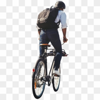 Bicycle Riding To Work, HD Png Download