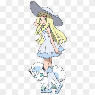 Alolan Vulpix And Lillie And Etc) - Lillie From Pokemon Sun And Moon, HD Png Download
