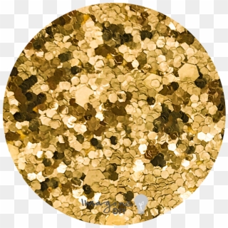 Gold Sequin Glitter Paper - Gold Circle Glitter Clipart, HD Png Download