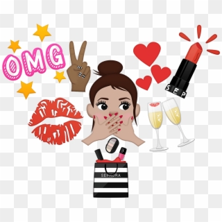 Transparent Clipart - Com - Sephora Haul - Sephora - Illustration, HD Png Download