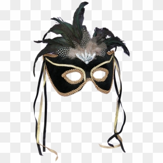 Phantom Ball Masquerade Mask Halloween Costume Feather - Masquerade Ball Gowns With Masks, HD Png Download