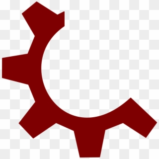 Red Gear Png, Transparent Png