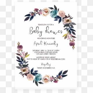 Wedding Invitation Baby Shower Party Convite Child - Editable Baby Shower Invitation Template, HD Png Download