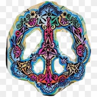 Peace Hippie Love Boho Bohemianfree - Arte Hippie, HD Png Download