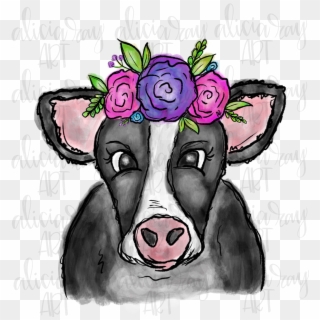 Boho Cow Example Image, HD Png Download
