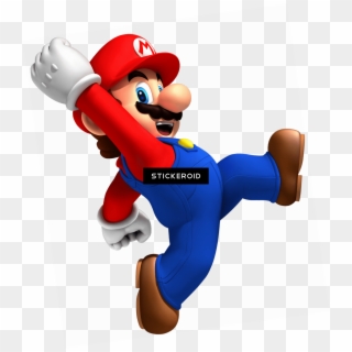 Mario Running Png - New Super Mario Bros Wii Mario, Transparent Png