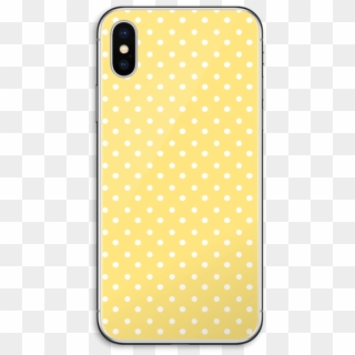 Yellow And White Dots Skin Iphone X - Polka Dot, HD Png Download
