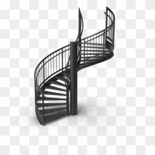 Transparent Spiral Staircase Clipart - Iron Railing Png, Png Download