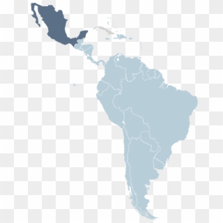 Map Latin Blank World America South Clipart - Latin America And Central America, HD Png Download