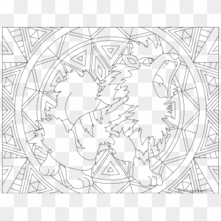 Transparent Winding Path Clipart Black And White - Vulnona Pokemon Coloring Pages, HD Png Download