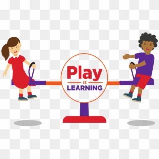 Play Is Learning Kids On Seesaw - Cartoon, HD Png Download