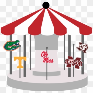 Carousel Clipart Pole - Mississippi State Bulldogs Football, HD Png Download