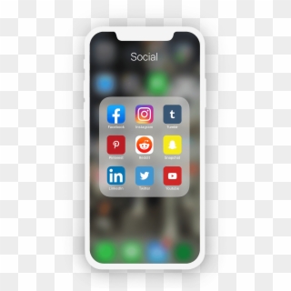 Social Media Screening - Transparent Phone Social Media, HD Png Download