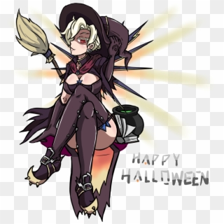 Hallween Fictional Character Human Hair Color Anime - Witch Mercy Transparent, HD Png Download