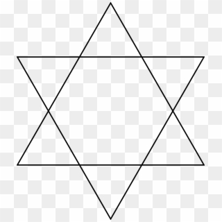 Hexagram Star Of David Sacred Geometry Symbol - 6 Sided Star, HD Png Download