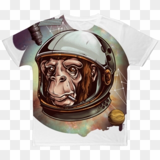 Monkey Astronaut Sticker, HD Png Download