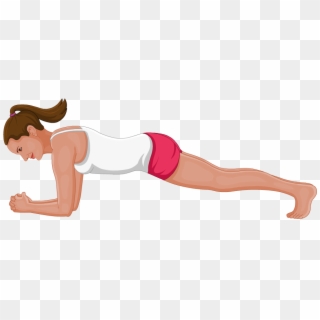Clip Art Plank Pictures - Forearm Plank Pose, HD Png Download