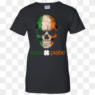 Irish Flag Skull - T-shirt, HD Png Download