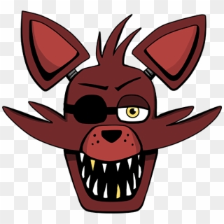 Foxy Head By Kaizerin - Five Nights At Freddy's Foxy Stencil, HD Png Download