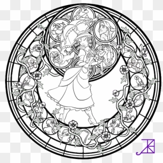Community People Png Coloring Page - Mandala Colouring Pages Disney, Transparent Png