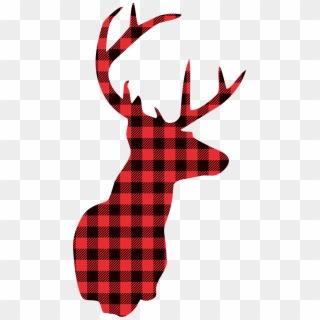 Deer Christmas Lumberjack Free Picture - Deer Silhouette, HD Png Download