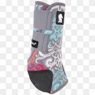 Legacy 2 Grey Scroll Print Front&hinds - Classic Equine Splint Boots On Horses, HD Png Download