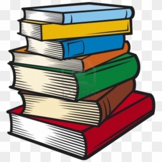Book Stack Of Books Clip Art Transparent Png - Pile Of Books Clip Art, Png Download
