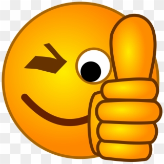 Thumb Signal Emoji Smiley Clip Art - Thumbs Up Smiley, HD Png Download