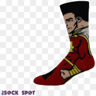Shazam 360 Superhero Socks   Class - Sock, HD Png Download