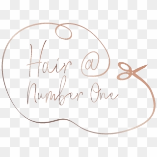 Hair @ Number One Hairdresser Islip Logo - Handwriting, HD Png Download