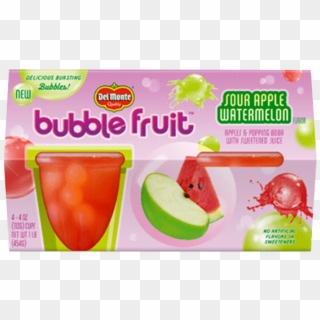 Bubble Fruit Sour Apple Watermelon - Del Monte Bubble Fruit, HD Png Download