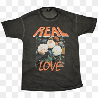 Y&f Black/grey T-shirt - Real Love T Shirt, HD Png Download