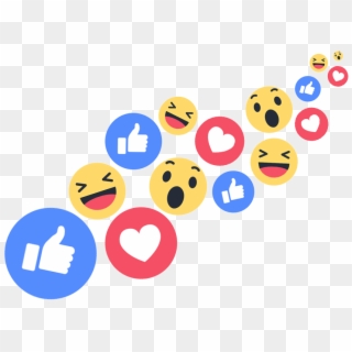 Like Us On Facebook - Facebook Live Reactions Png, Transparent Png