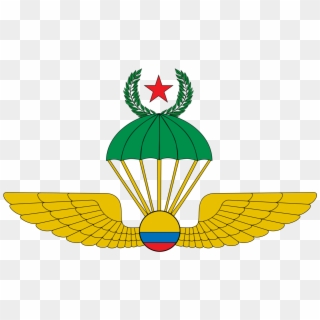 Escudo De Paracaidismo Militar-colombia, HD Png Download