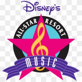 Disney S All-star Music Resort Logo - Disney All Star Music Resort Logo, HD Png Download