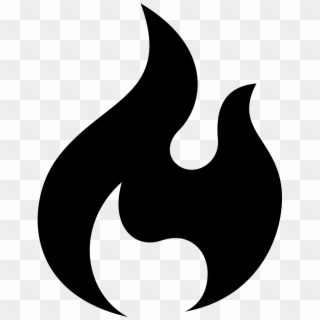 Flames Transparent Png -black Flame Icon Png - Fire Icon Transparent Background, Png Download