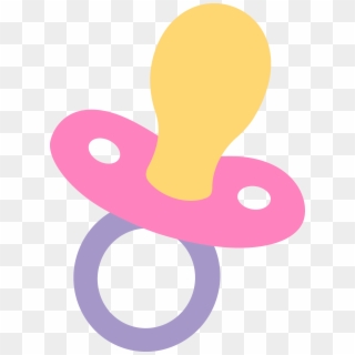 Pink Rattle Clipart - Cartoon Pacifier, HD Png Download
